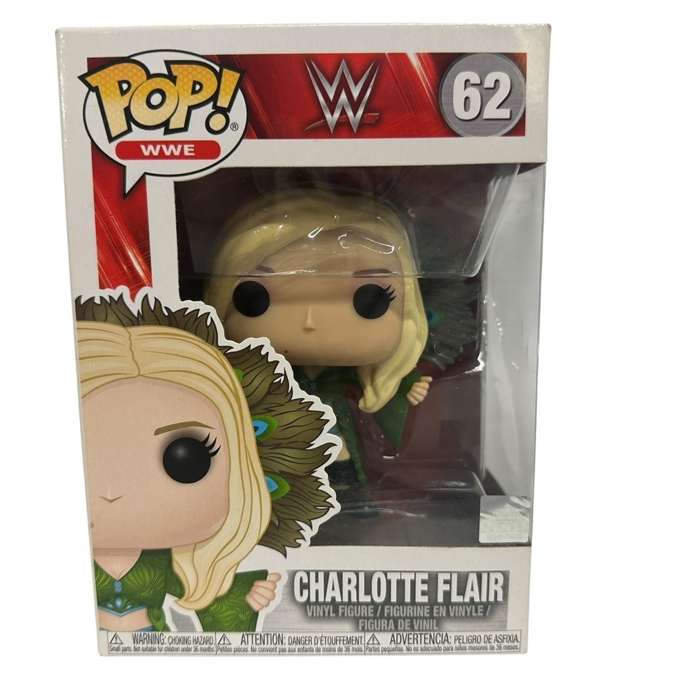 Funko 38066 POP WWE Charlotte Flair Vinyl Figure Box 62 2019 Vaulted